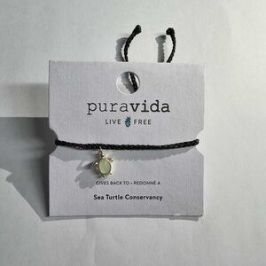 Pura Vida Black and Gold Sea Turtle Bracelet